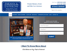 Tablet Screenshot of parmanlaw.com